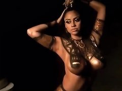 Ebony Cos Play Model Cleopatra Body Paint Free Porn 23